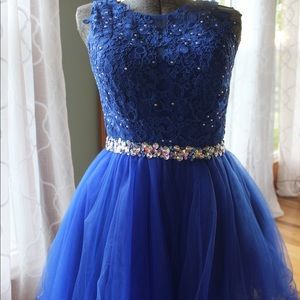 Royal Blue Homecoming Dress